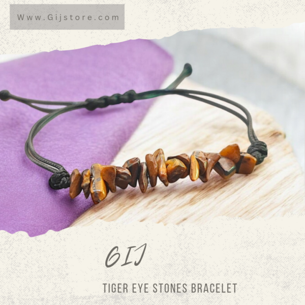اسوارة من احجار عين النمر Tiger eye