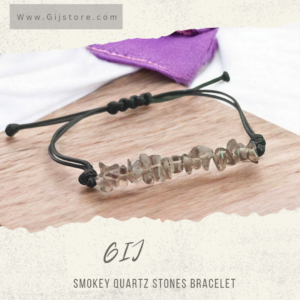 اسوارة من احجار الكوارتز الدخاني Smokey Quartz