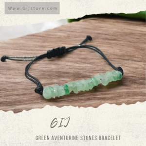 اسوارة من احجار الافنتورين الاخضر Green Aventurine