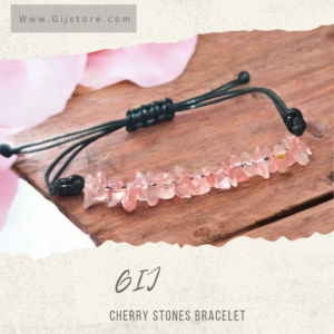 اسوارة من احجار الكوارتز الكرزي Cherry Quartz