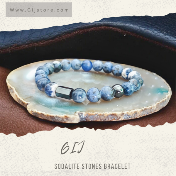 اسوارة من احجار السودالايت Sodalite