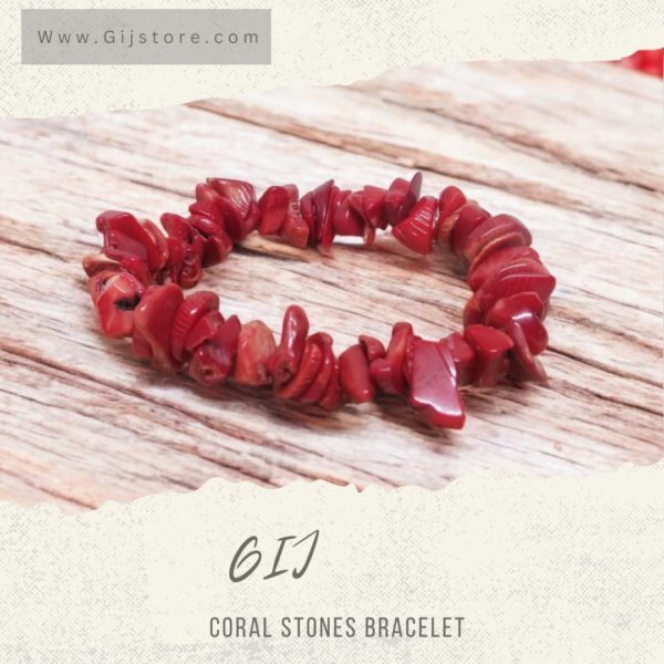 اسوارة من احجار المرجان الاحمر Red Coral