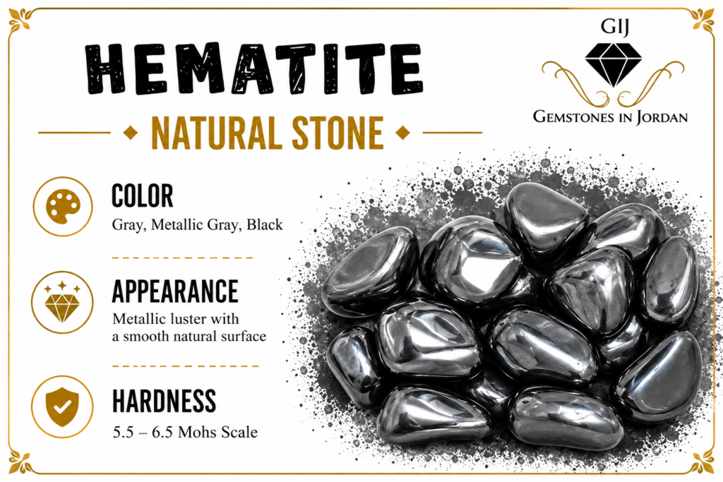 حجر الهيماتيت Hematite الطبيعي الاردن