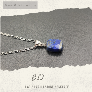 سنسال فضة ٩٢٥ مع تعليقة من حجر لابيز لازولي Lapis Lazuli
