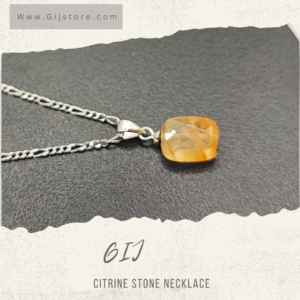 سنسال فضة ٩٢٥ مع تعليقة من حجر السترين Citrine