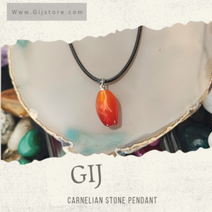 تعليقة من حجر العقيق كارنليان Carnelian