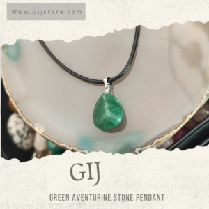 تعليقه من حجر افنتورين الاخضر Green Aventurine