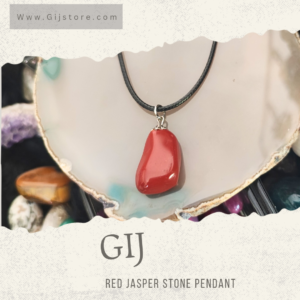 تعليقه من حجر جاسبر الاحمر Red Jasper