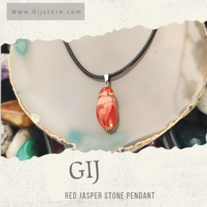 تعليقه من حجر جاسبر الاحمر Red Jasper