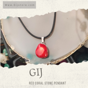 تعليقة من حجر المرجان الاحمر Red Coral