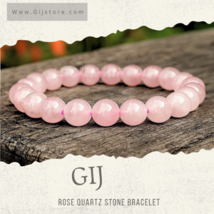 اسوارة من احجار روز كوارتز Rose Quartz