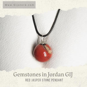 تعليقه من حجر جاسبر الأحمر Red Jasper