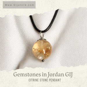 تعليقه من حجر السترين Citrine