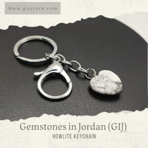 مداليه من حجر الهاولايت Howlite