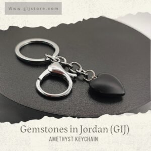 مداليه من حجر العقيق الاسود اونكس Black Onyx