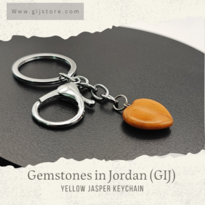 مداليه من حجر اليشب الأصفر جاسبر Yellow Jasper
